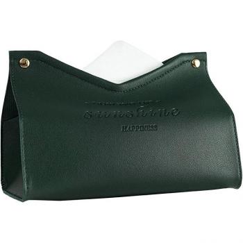 PU Leather Car Toilet Pumping Tissue Box