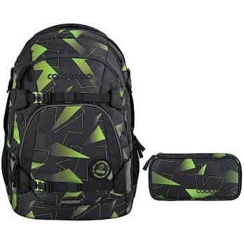 Coocazoo Schulranzen MATE Lime Flash 2-teilig