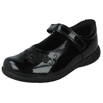 Start-Rite Girl's Wish Girls School Shoes - Black - Size: 13.5/G (Wide)