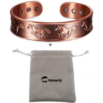 CopperFlex Magnetic Wristband – 15.5mm Wide Therapeutic Copper Bracelet for Men