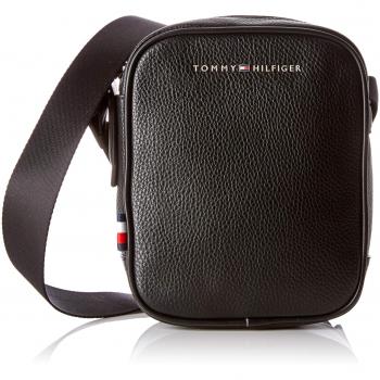Tommy Hilfiger Herren Th Downtown Mini Reporter Schultertasche, Schwarz (Black)