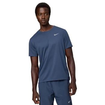 Nike Miler Dri‑FIT UV Kurzarm-Laufoberteil Herren Marineblau 2XL