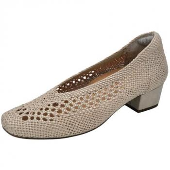Doctor Cutillas 81254 Platino: Zapato de Tela Rejilla y Calado