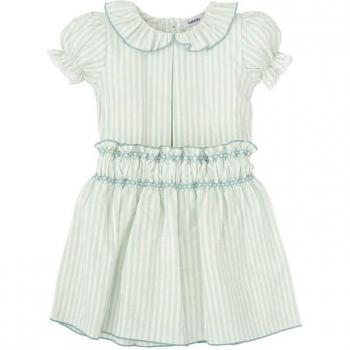 Conjunto de bebé niña en color único elaborado con el mejor algodón a rayas