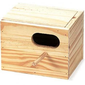 Natural Wood Aviary Home by Arquivet - One Piece