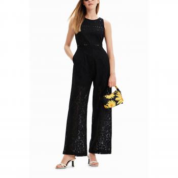 Pettorale Longa Desigual Nero con Pizzo XL