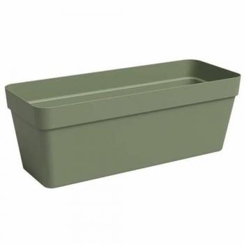Jardinera auto riego de polipropileno capri verde 49.9 x20 cm