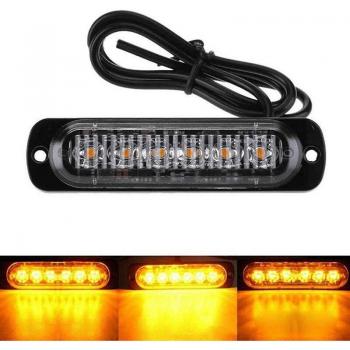 Destello LED 18W para Vehículos Pesados con Sistema de Luz Amarilla
