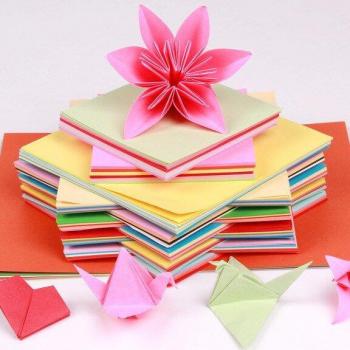 10-Color Hard Cardboard Origami Paper