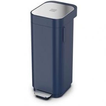 Poubelle à pédale Joseph Joseph 40L avec accès facile et filtre anti-odeurs - Bleu nuit