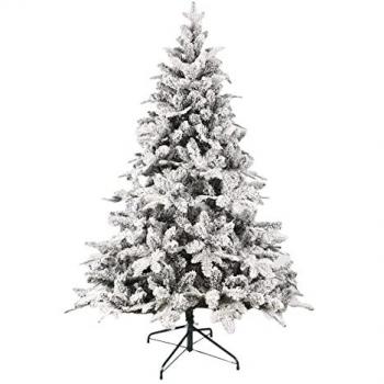 MOBILI REBECCA Rebecca Mobili Albero di natale Innevato Abete Artificiale da 150 cm Folto Realistico 809 Rami