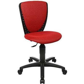 Topstar Kinderdrehstuhl High S'cool®, 70570BB20 Stoff rot, Gestell schwarz rot