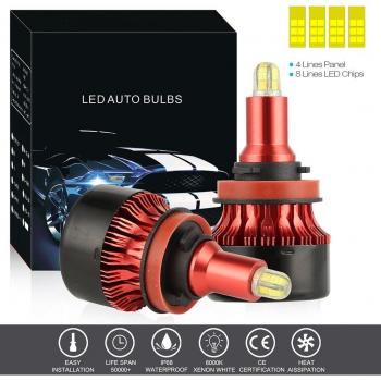 Kit de Bombillas LED H11/H8/H9 200W 30000LM 6500K