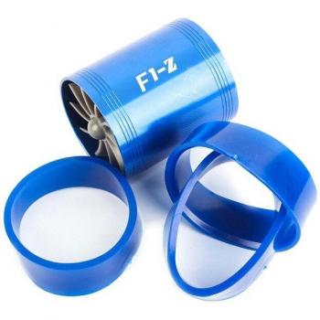 Universelle Gummiabdeckung für Auto-Turbinenkompressor 3000rpm F1-Z Doppel-Turbo-Ladegerät Luftfilter-Einlass-Fan Treibstoff-Gas-Sparer-Kit