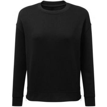 Felpa con zip riciclata TriDri da donna 3XL bianca