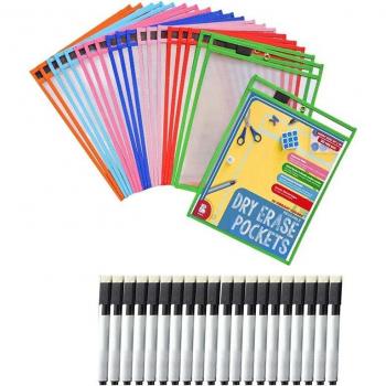 Stylo Effaçable à Sec - Ensemble de 20