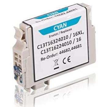 Inkadoo kompatible Tintenpatrone für Epson 16XL, cyan