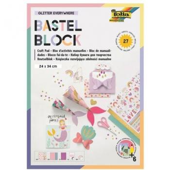 Bastelblock Glitter Everywhere, 24 x 34 cm, 27 Blatt
