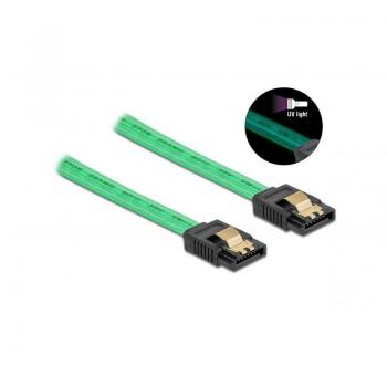 Cavo SATA 6 Gb/s Verde Luminoso - 50 cm