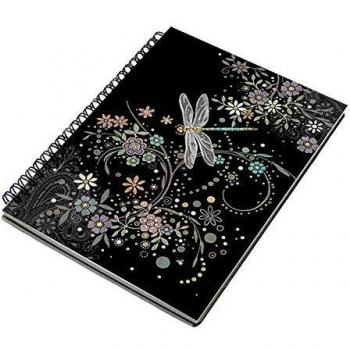 BugArt Metallic Dragonfly Floral A6 Notepad