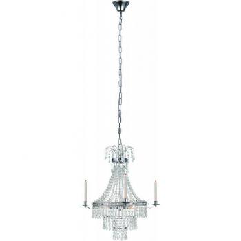 Lámpara de techo tipo candelabro MARIELUND de cristal, cromo, E14