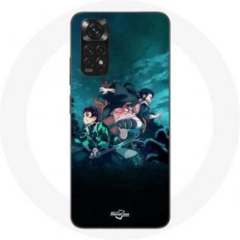 Cover Smartphone Xiaomi Redmi Note 11 4G Demon Slayer Tanjiro & Nezuko