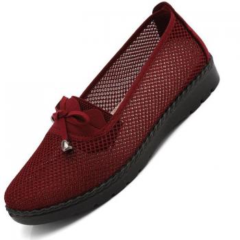 Women's Breathable Slip-On Tennis Sneakers - Outdoor Sport Shoes