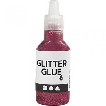 Fuchsia Pink Glitter Glue, 25 ml
