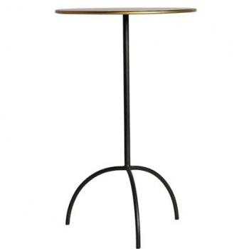 Kodu Table basse en fer noir 37x37x59 cm - lot de 2 Noir 37x59x37cm