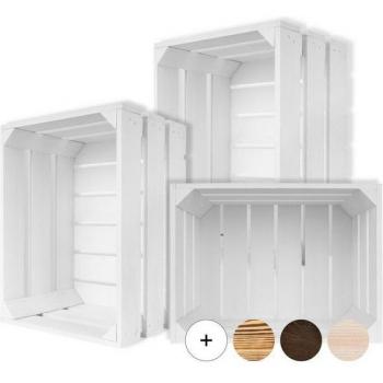 Obstkisten aus Holz 3er Set
