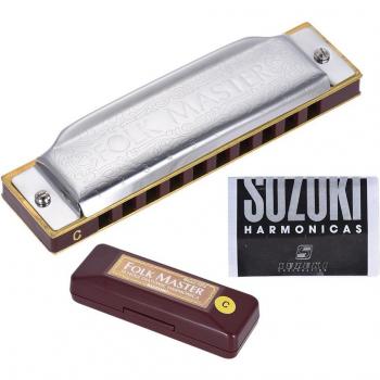 Harmonica Folk Master Bleu Diatonic 10 Trous