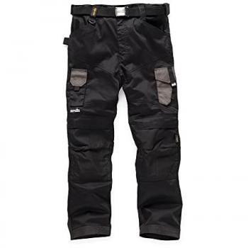 Pantaloni da lavoro professionale in tessuto elastico nero L