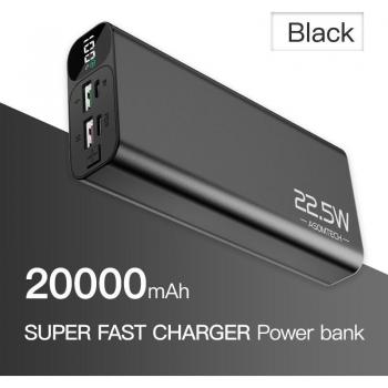 Externe Batterie 20000mAh mit QC 3.0 und PD 3.0