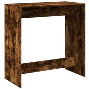 VidaXL Bar Table Smoked Oak 102x50x103.5 cm Engineered Wood