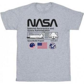 Top a manica lunga NASA Space Admin per ragazze