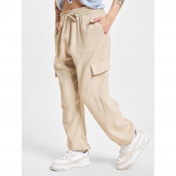 Pantalón Cargo Lino Oxford Tan Mujer