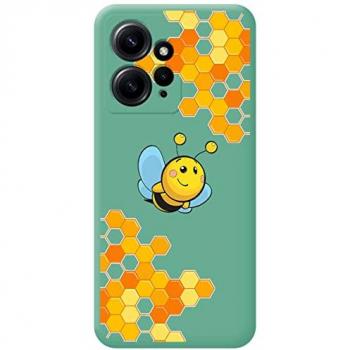 Funda Silicona Líquida Verde Xiaomi Redmi Note 12 4G Abeja