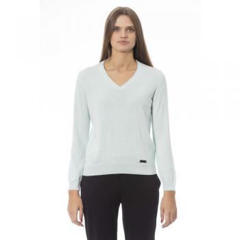 Light Blue Polyamide Sweater - XL