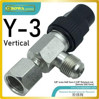 Válvula Rotalock de 3/8 para Salida de Aceite