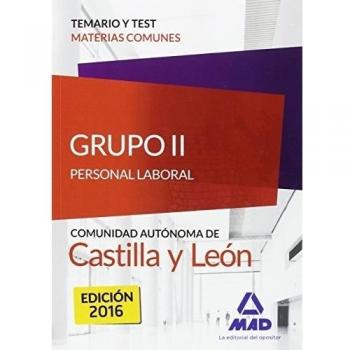 Grupo 2 p-laboral temario-test común castilla-león (Tapa blanda).