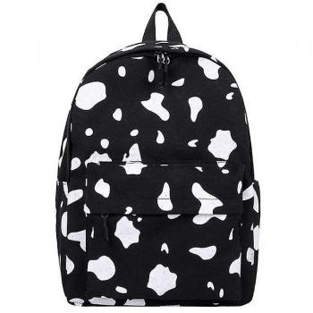 Bolsa de Libros Universitaria “Vaca Negra” en Lienzo