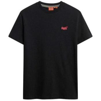 T‑shirt Superdry Rosa Chiaro e Nero Fattile