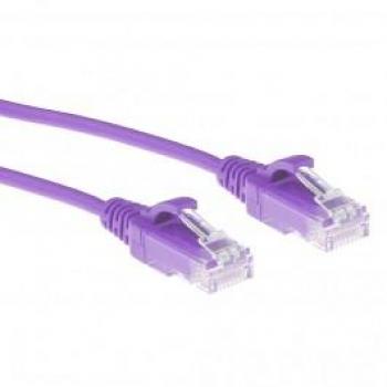 Cavo patch slimline LSZH U/UTP CAT6 0,15 m Viola