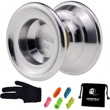 MAGICYOYO N6 Magistrate Alloy Yoyo with 5 Strings and Glove