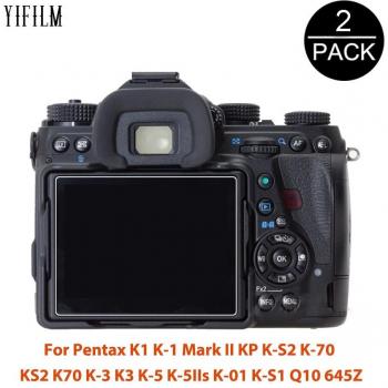 Gehärtetes Glas für Pentax K1 K-1 II KP K-S2 K-70 K3 K-5 - 2 Stück
