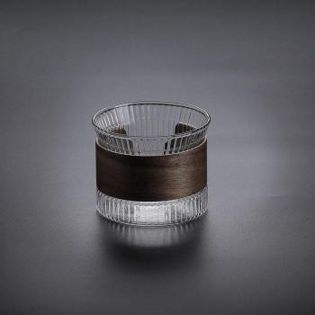 Japanse Stijl 180ml Glazen Theekop met Hamer Patroon