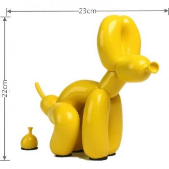 Cute Balloon Dog Statue - Resin Art Sculpture with Antiskid Mat