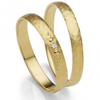 Ehering LIEBE aus Gelbgold 585
