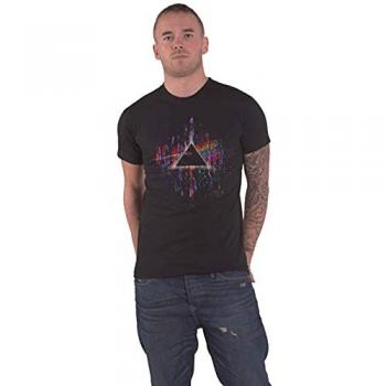 Dark Side of the Moon Blue Splatter T Shirt