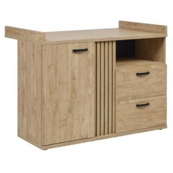 Meublorama Comò bambini robusto, fasciatoio integrato, rovere dorato – TommY Collection